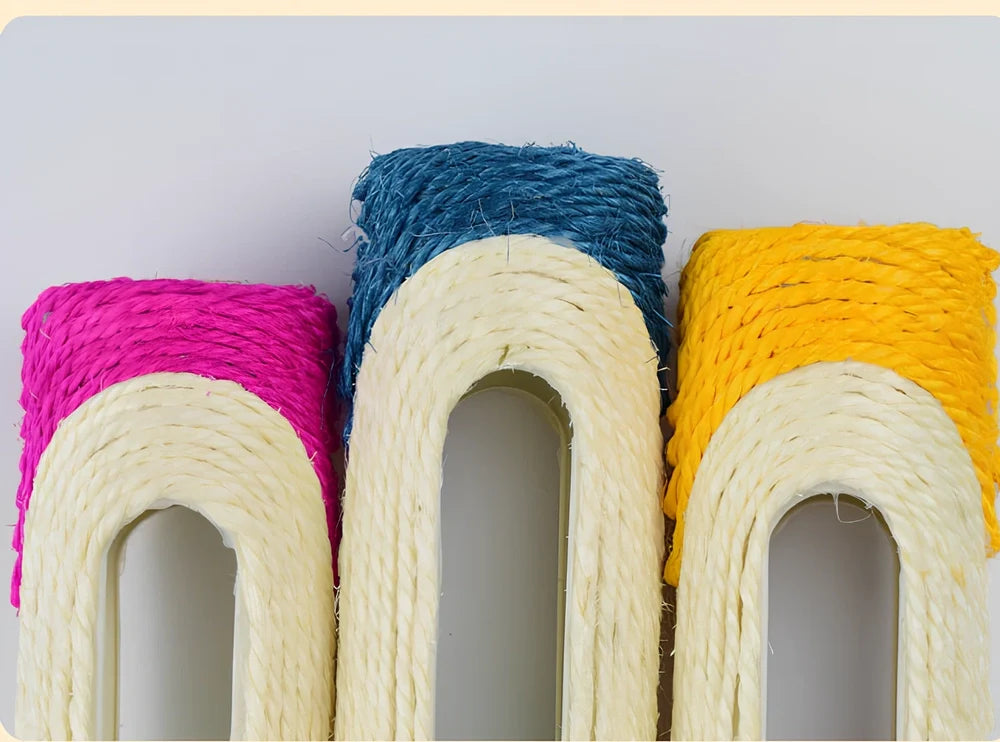 28cm long sisal drum cat toy with 7.5cm diameter for scratching