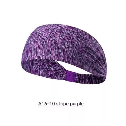Quick-drying antiperspirant yoga hair band for women in various colors