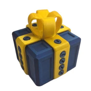 Playful 3D Prank Gift Box in various color combinations - a unique and quirky novelty item for any occasion