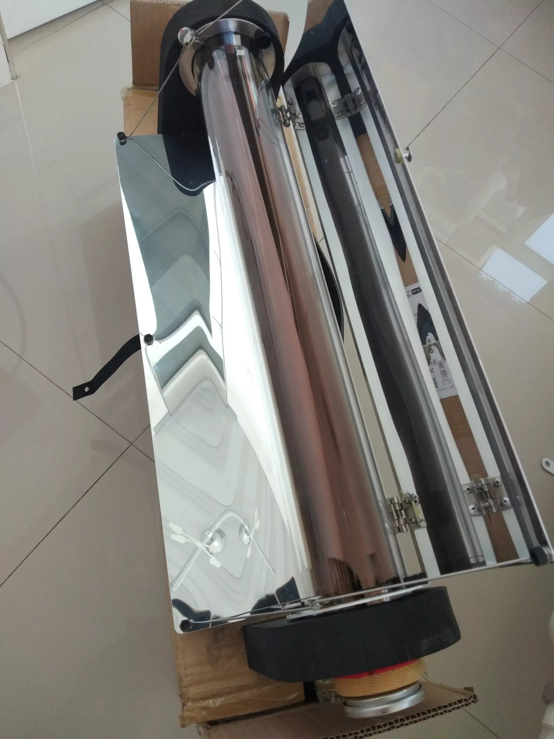 Outdoor Portable Smokeless Vacuum Oven Grill with silver finish and compact design