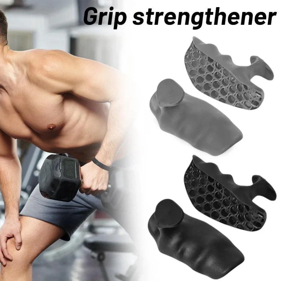 Anti-slip grip strengthener finger trainer for dumbbell exercises with breathable fabric