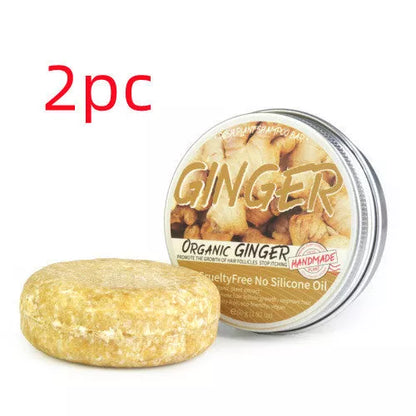 60g Ginger Shampoo Soap for anti-dandruff and refreshing scalp care