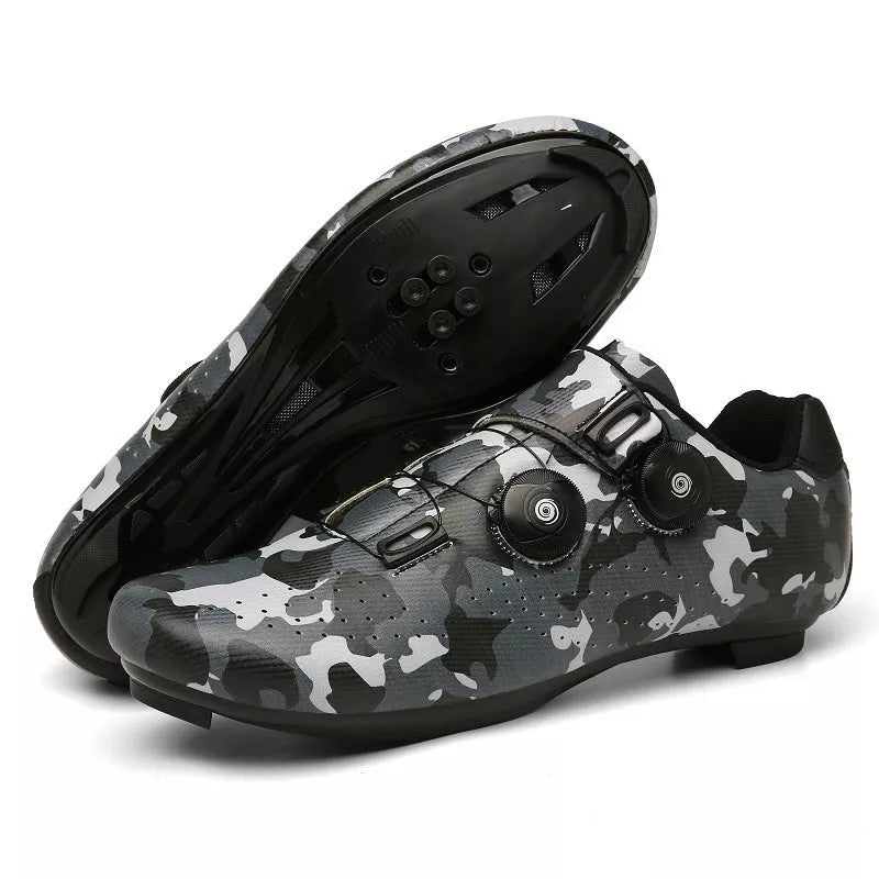 Road bike shoes with lock in various colors for outdoor sports
