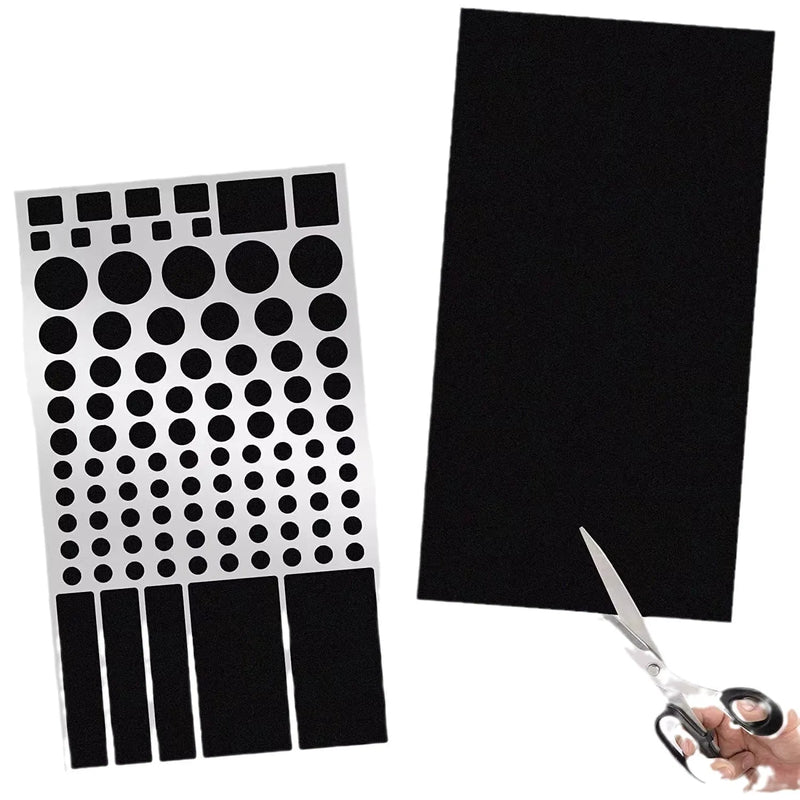 Air Conditioning Light Shading Patches LED Light Blackout Stickers 5-Piece Replacement Set for Black Air Conditioning Units - Flexible Adhesive Covers for AC Indicator Lights