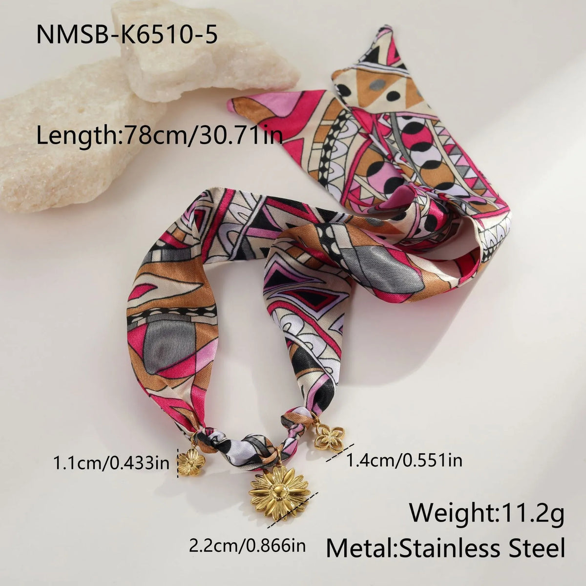 Stainless steel necklace and bracelet set with 18K electroplated finish and regular chain style