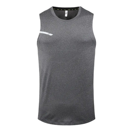 Men's solid colour quick-drying outdoor sports top in chemical fibre blend fabric