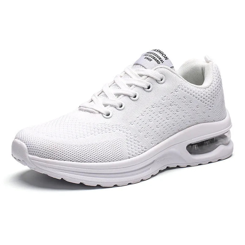 Casual Flyknit running shoes with mesh uppers and PU sole in various colours