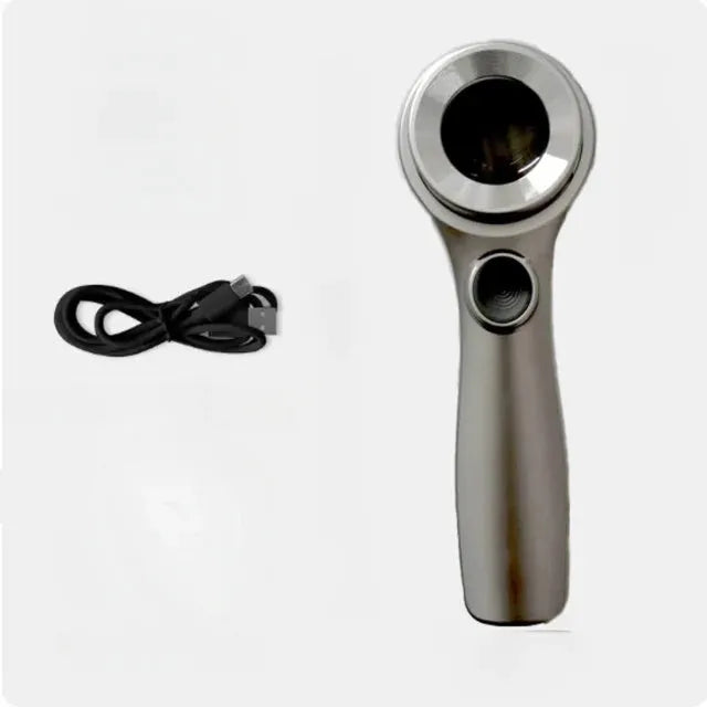 Black or silver jewelry tobacco alcohol appraisal magnifying glass with optical glass lens and USB-C cable