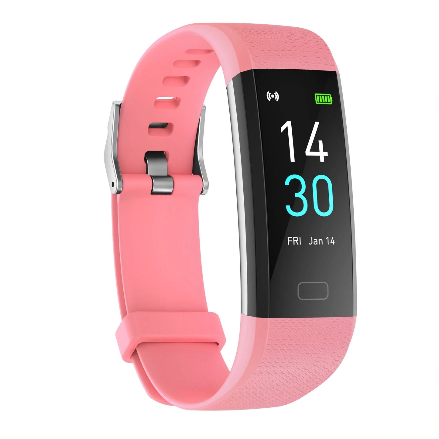 Smart watch with blood pressure and heart rate monitoring in multiple colors