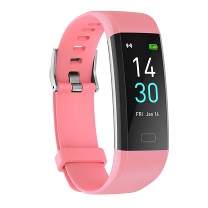 Smart watch with blood pressure and heart rate monitoring in multiple colors