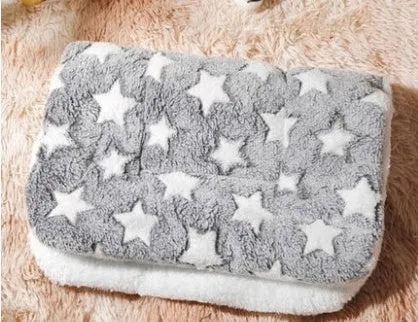 Reversible cat mat blanket in lamb wool and flannel, thickened double-sided seat cushion, XS to XL