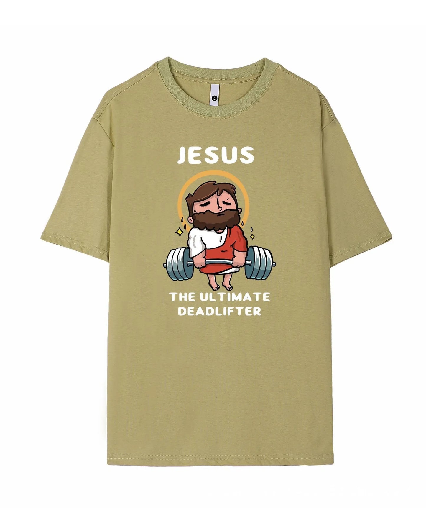 Men's short sleeve cotton t-shirt on a hanger, shown in Apricot colour, regular fit.