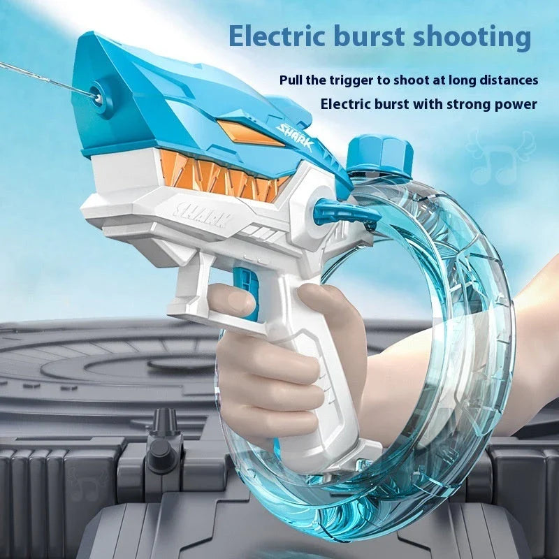 Powerful electric water gun with continuous firing and large capacity for epic summer water battles