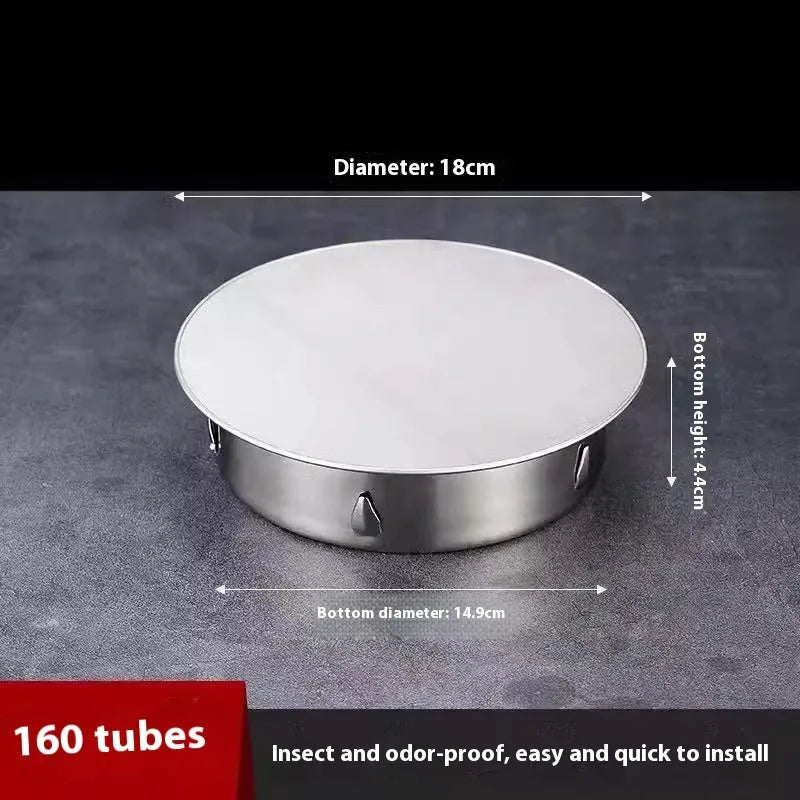 Stainless steel deodorant floor drain cover with modern design for bathroom installation