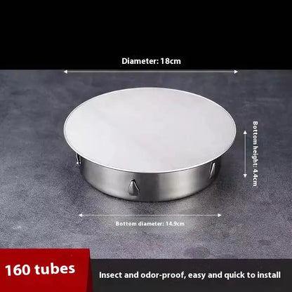 Stainless steel deodorant floor drain cover with modern design for bathroom installation