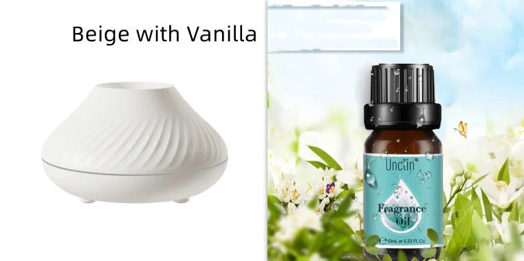Volcanic Flame Aroma Diffuser with LED light and flame effect