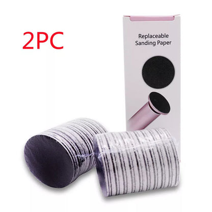 Electric Foot Callus Remover with adjustable speed and 360-degree rotation for effective foot care