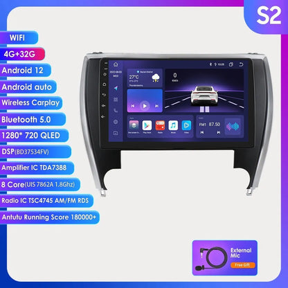 10-inch touchscreen car MP5 navigation system for 2015 Toyota Camry dashboard installation