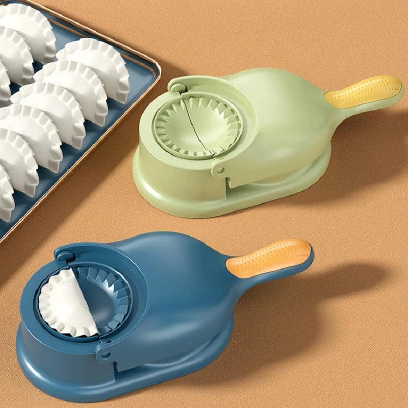 2-in-1 Dumpling Maker with non-slip handle in various colors