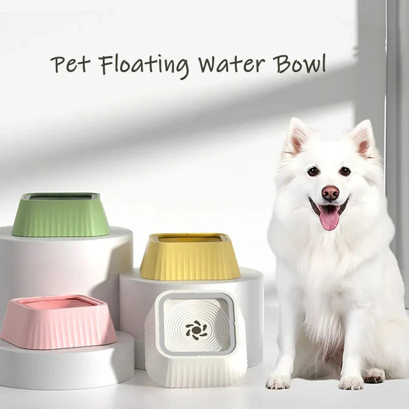 Floating Pet Water Bowl with no splash design for dogs and cats