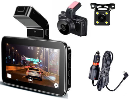 3-inch screen car DVR dash cam for front and rear vehicle recording