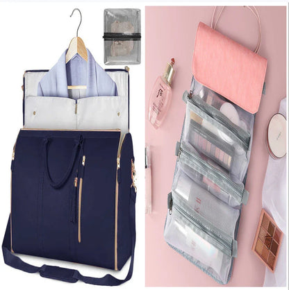 Spacious Travel Duffel Bag - Versatile Women's Handbag with Folding Suit Compartment in Multiple Color Options