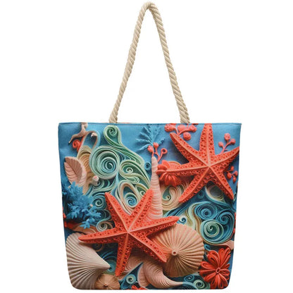 Cotton linen canvas shoulder bag with adjustable string straps and urban simplicity design