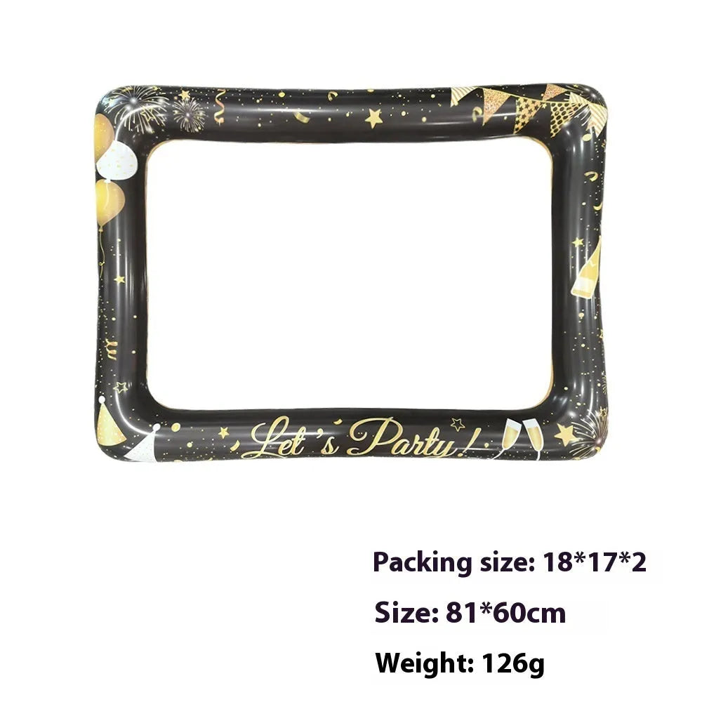 150cm Christmas inflatable photo frame made from PVC for holiday photography