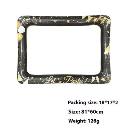 150cm Christmas inflatable photo frame made from PVC for holiday photography