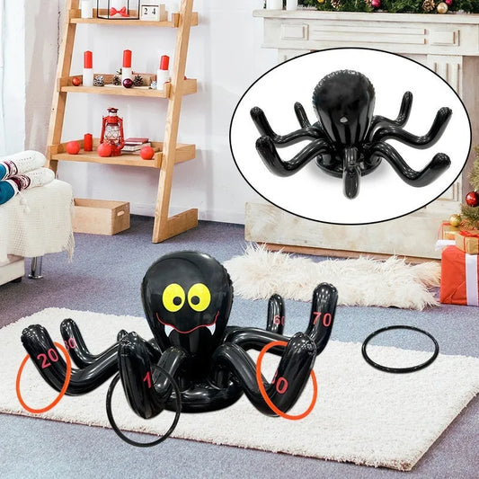 Inflatable Octopus Ferrule Throwing Toy in multiple colours for teenager ability training