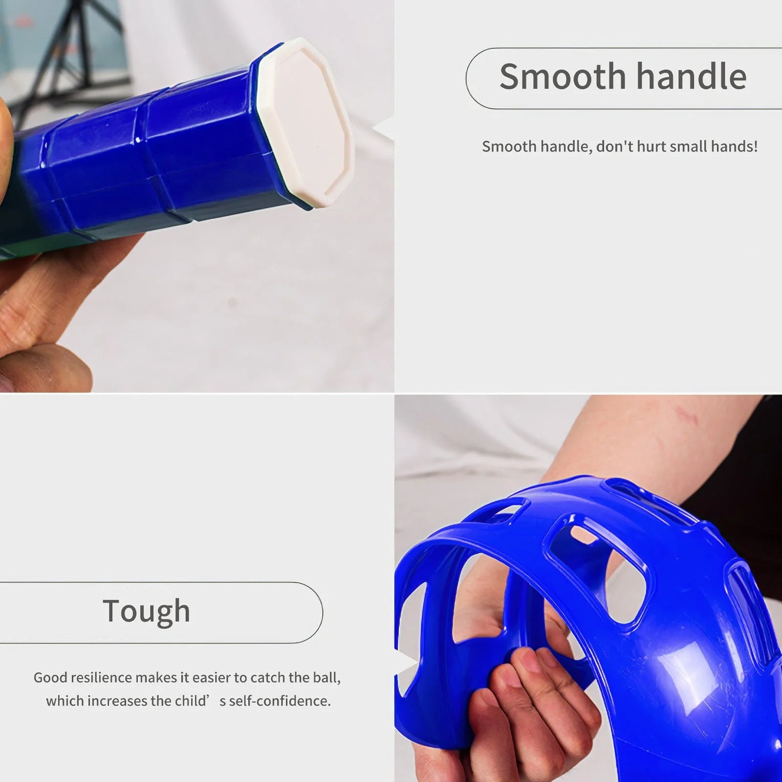 Durable outdoor catch ball toy for kids, bright colors, safe and educational