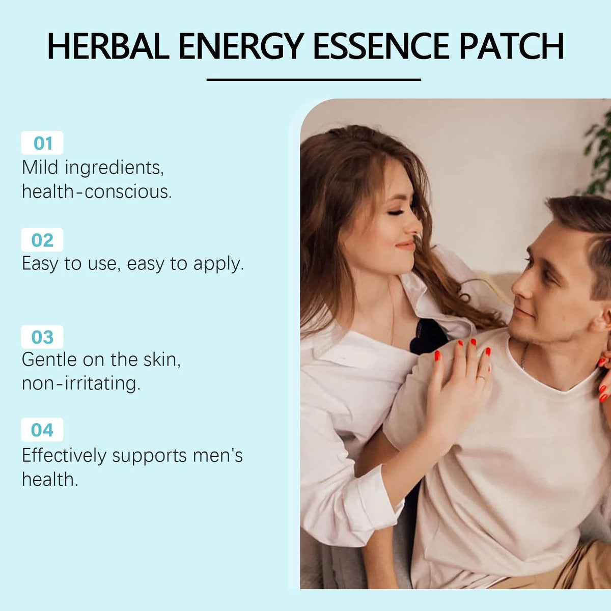 Pack of 10 herbal navel stickers with moxa leaf and Asian ginseng for external nursing care.