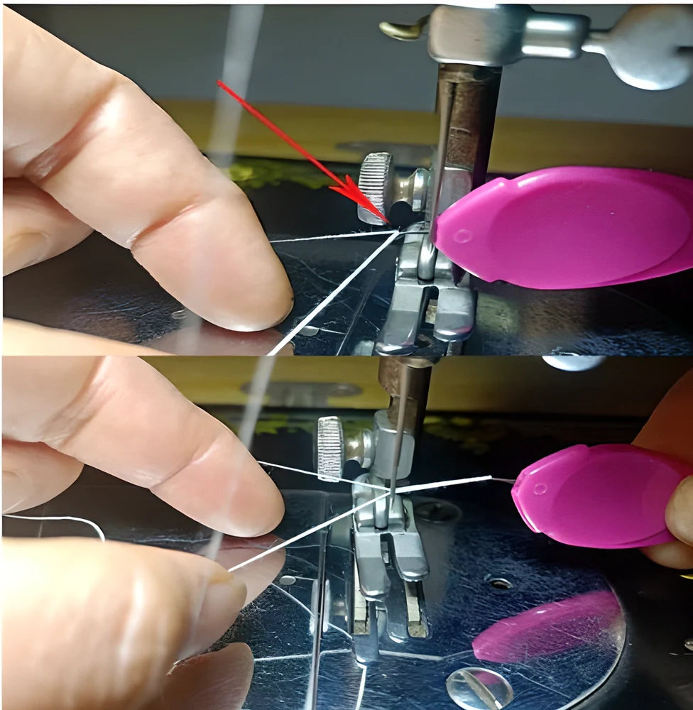 10 pack of multicolor auto needle threaders - a sewing accessory that makes threading needles quick and easy