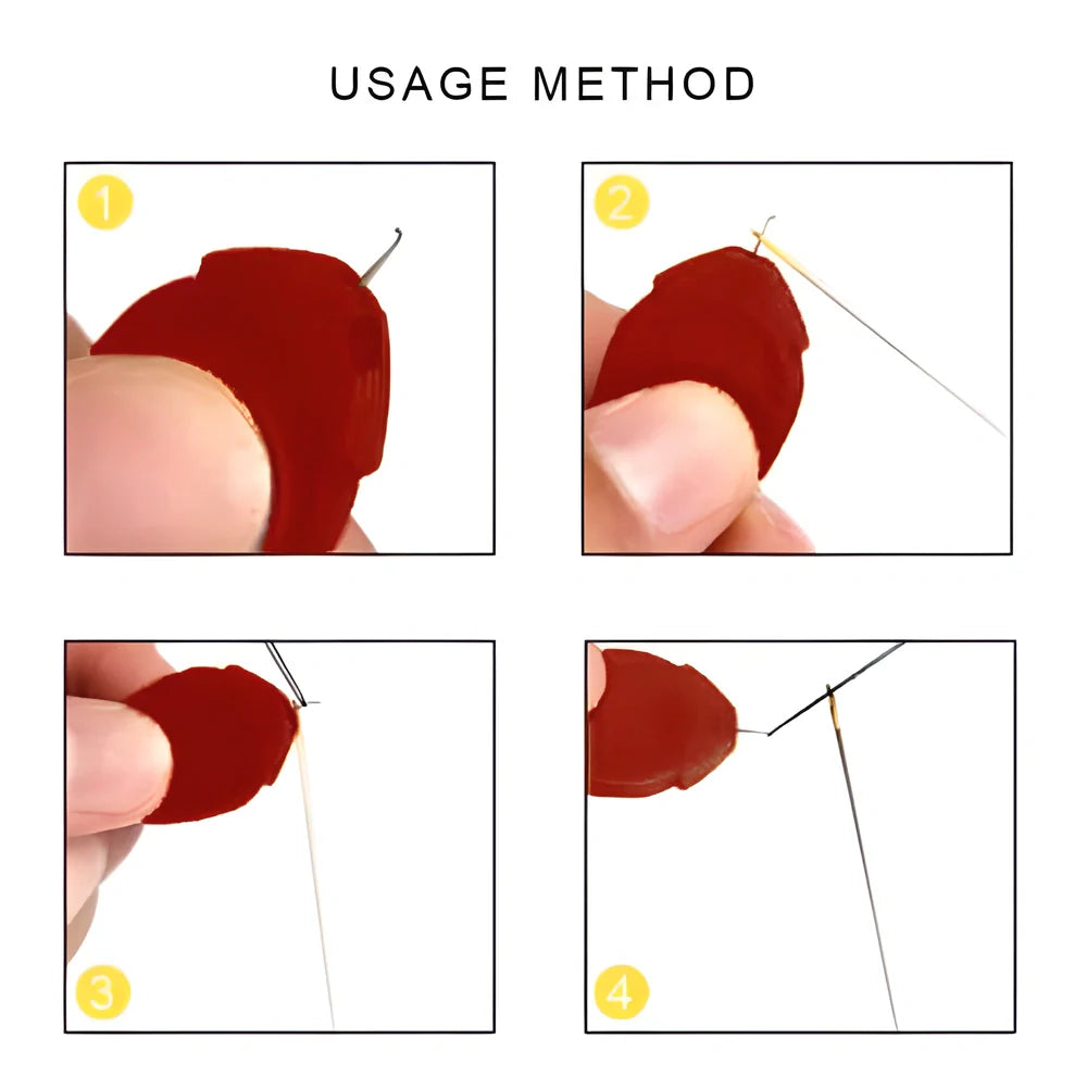 10 pack of multicolor auto needle threaders - a sewing accessory that makes threading needles quick and easy