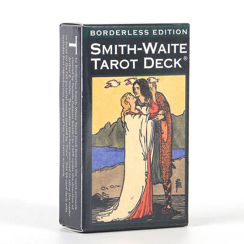 Borderless Waite Tarot Cards set with 78 cards and electronic manual