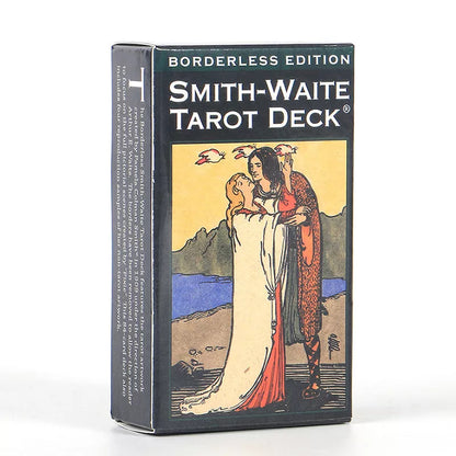 Borderless Waite Tarot Cards set with 78 cards and electronic manual