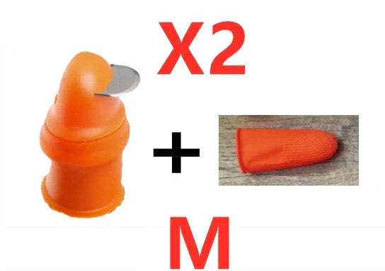 Ergonomic silicone blade protector for safe and efficient vegetable and fruit harvesting