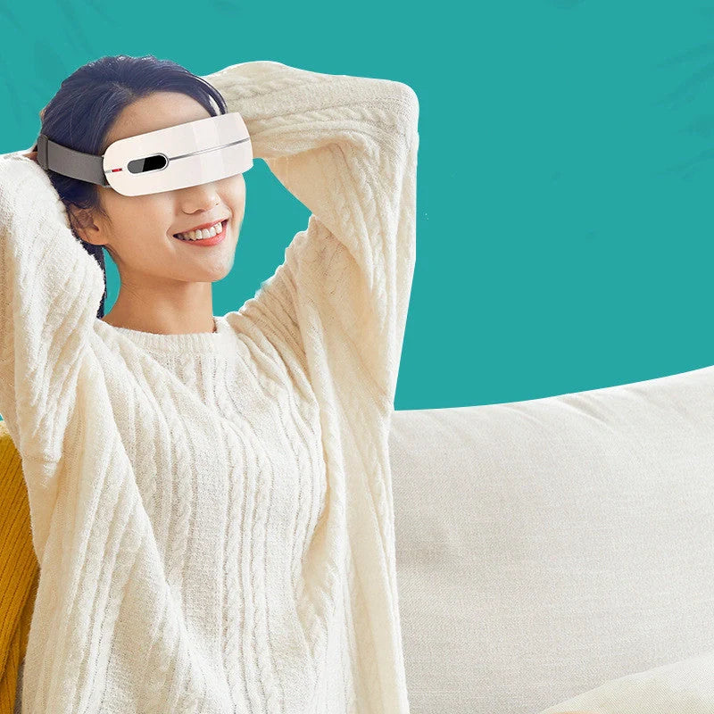 Bluetooth-compatible vibrating hot compress airbag kneading eye protection device