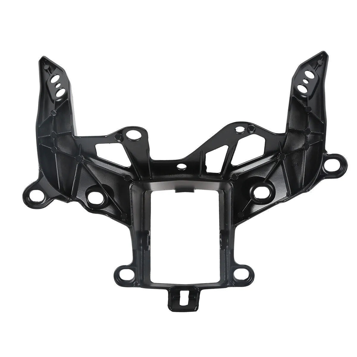 Black heavy aluminium headlight bracket for BMW S1000RR motorcycle 2009 to 2018 models