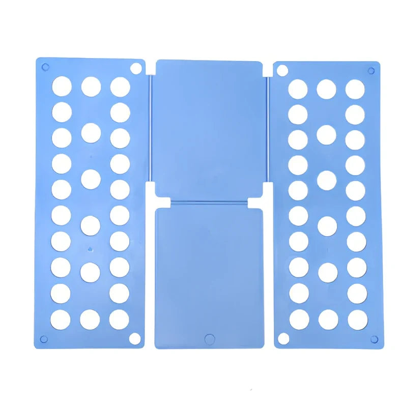 Adjustable clothes folding board showing 40x48cm and 68x57cm sizes with PP+PE construction