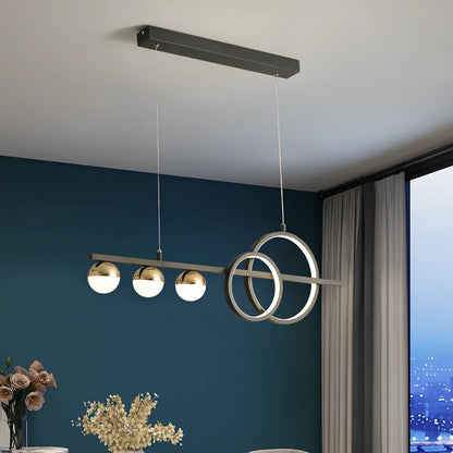 Rectangular aluminium ceiling lamp in black or gold with remote control for dimming and colour adjustment