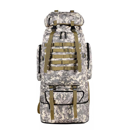 Durable Oxford Cloth Large Capacity Outdoor Sports Mountaineering Bag in camouflage pattern