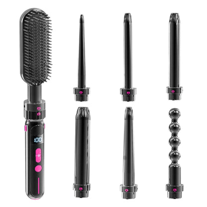 Curly Hair Straightener with dual-function design, ceramic heating element, and anti-scald protection for safe and versatile hair styling