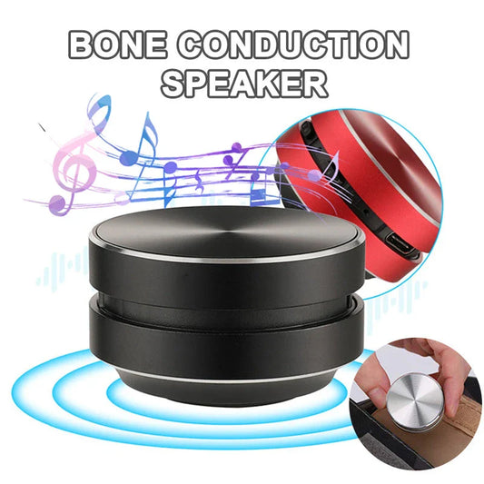 Versatile Bone Conduction Bluetooth Speaker that transforms any hollow surface into a high-quality audio platform