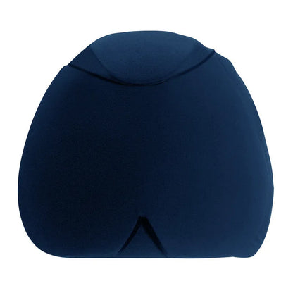 Simple solid colour cold compress cap in black, dark blue, or pink with fully enclosed design for head relief