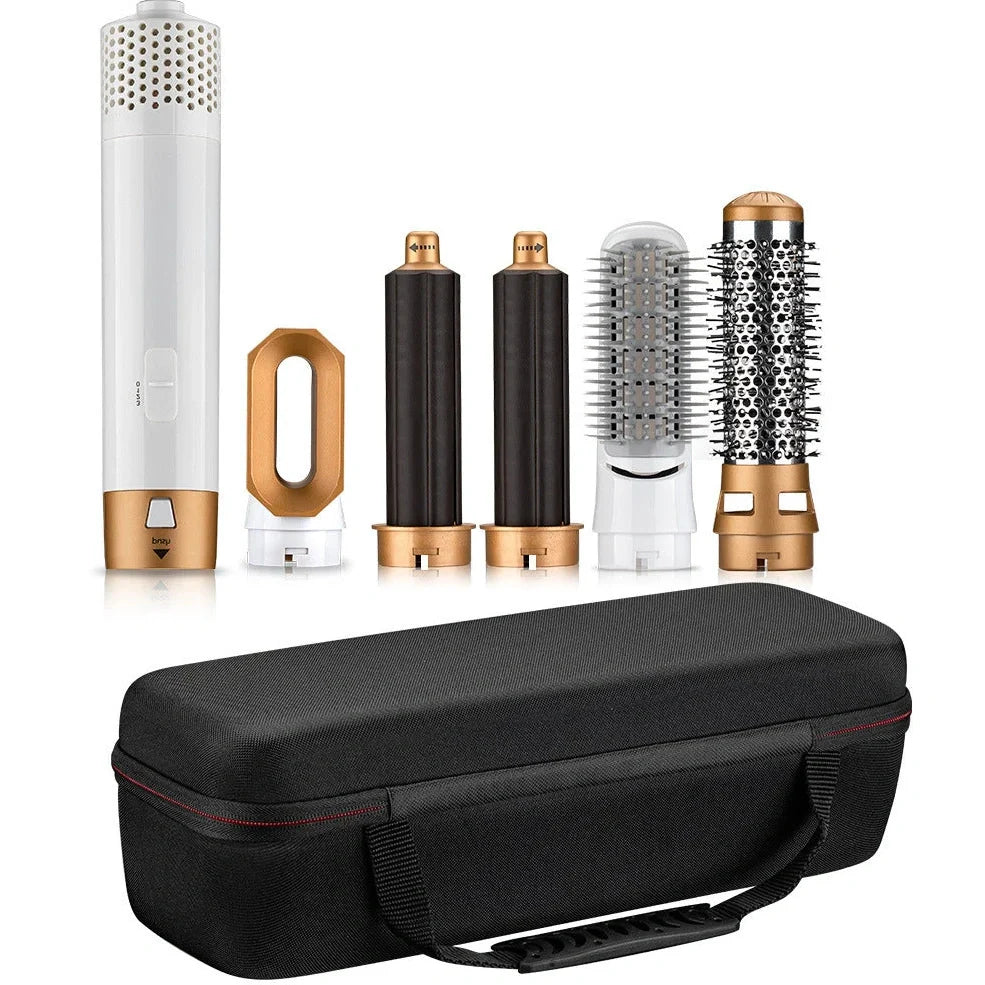 Multifunctional hot air curling iron in six colours with constant temperature technology and UK electrical compatibility