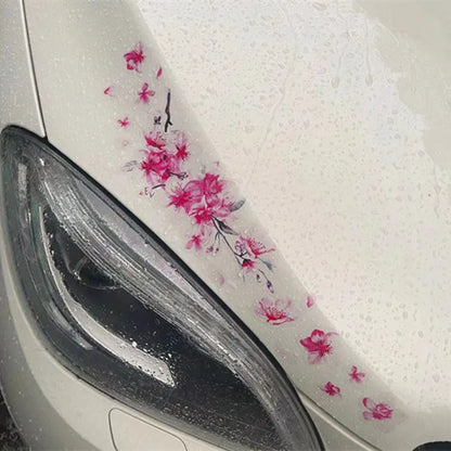 Cherry blossom flower pattern car sticker in PVC vinyl material for vehicle decoration