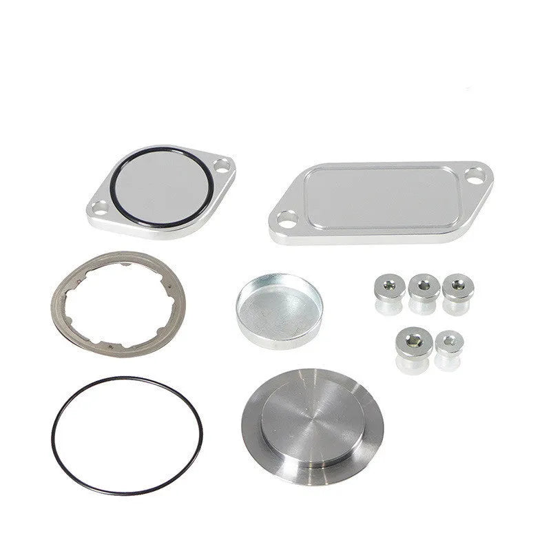 Silver aluminium alloy EGR valve cover for automotive exhaust gas recirculation systems