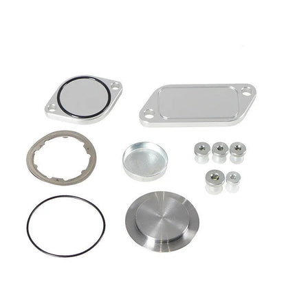 Silver aluminium alloy EGR valve cover for automotive exhaust gas recirculation systems