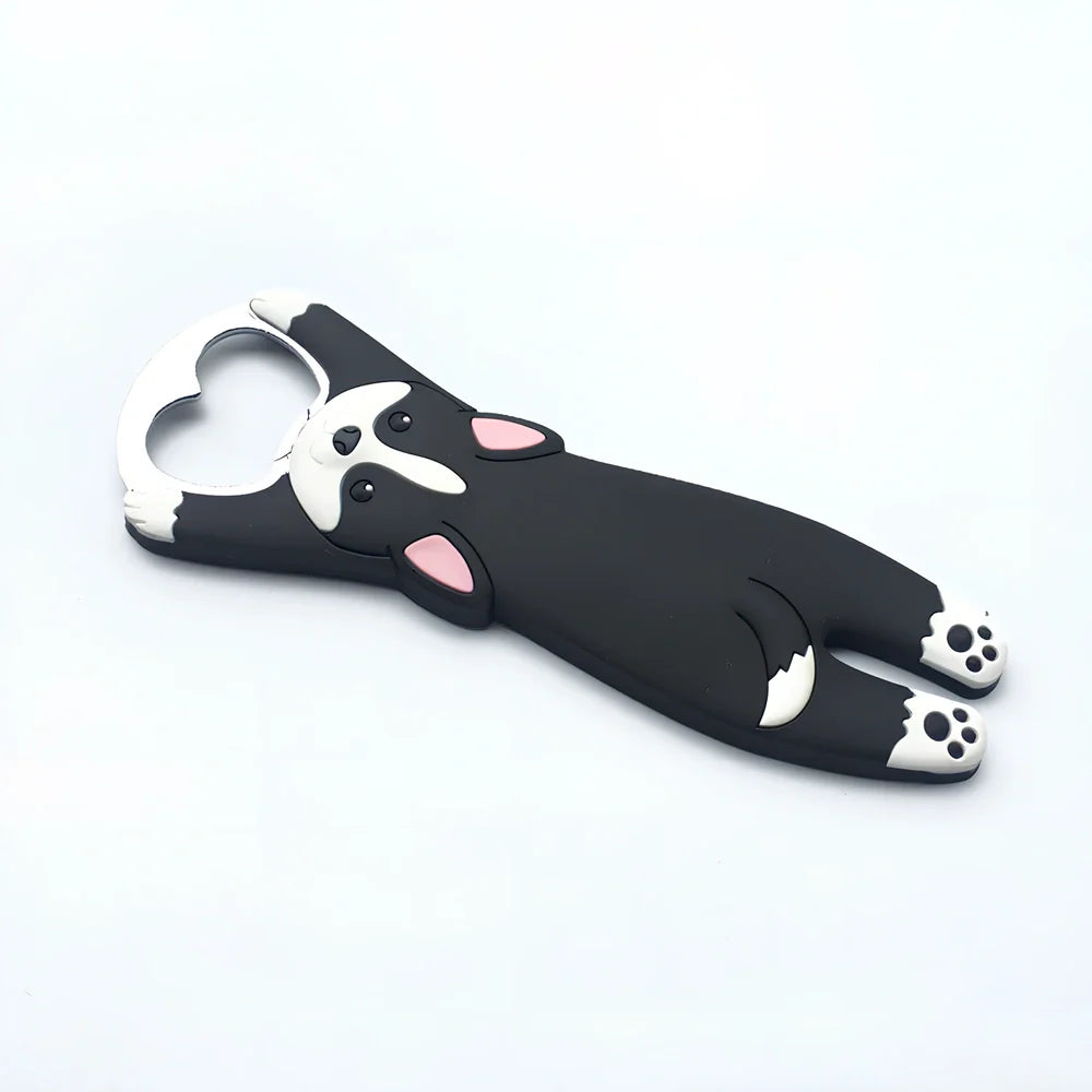 Animal-shaped bottle opener with alloy construction measuring 135mm long by 50mm wide